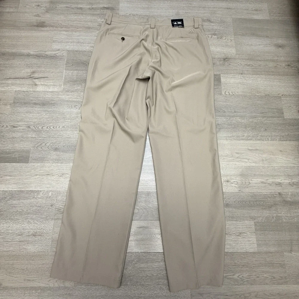 Adidas Climalite Golf Pants Men's 35x32 Khaki NWT Performance Stretch